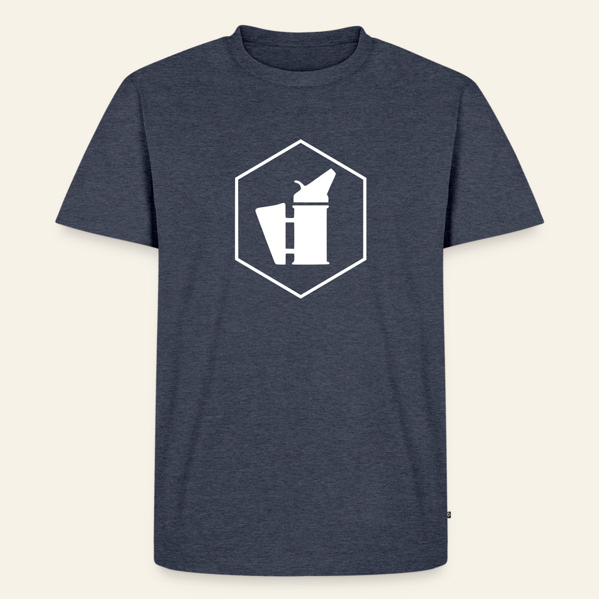 IMKER Smoker Delta Stark T-Shirt in Jeansblau – Vorderseite