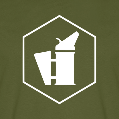 IMKER Smoker Delta Stark T-Shirt in Khaki – Druck im Detail