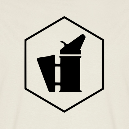 IMKER Smoker Delta Stark T-Shirt in Naturweiß – Druck im Detail