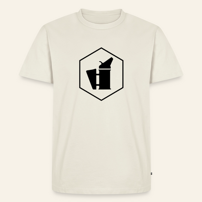 IMKER Smoker Delta Stark T-Shirt in Naturweiß – Vorderseite
