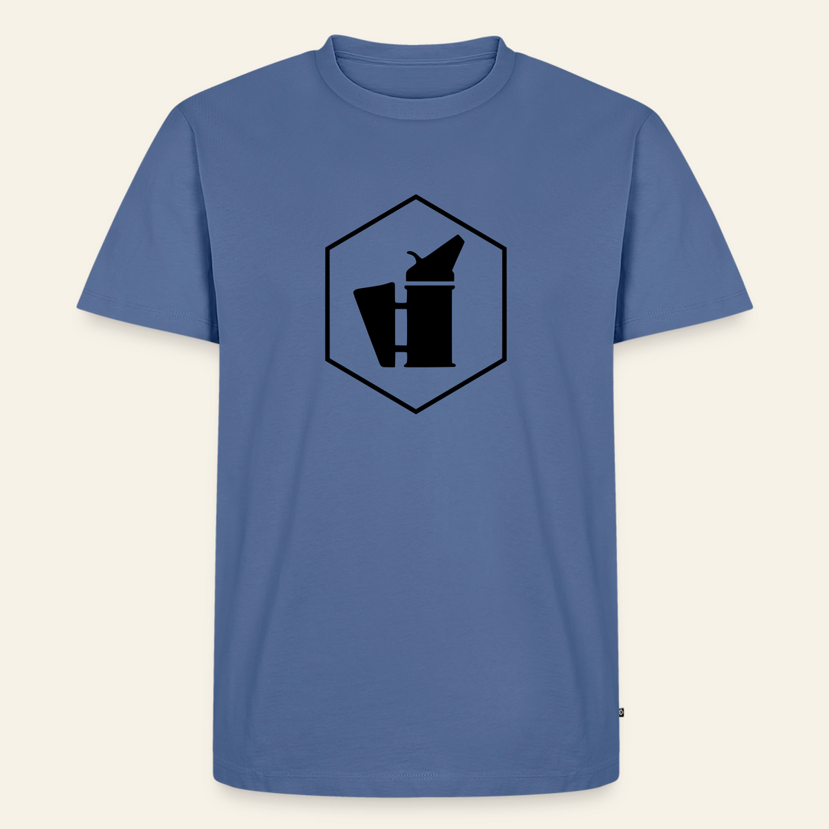IMKER Smoker Delta Stark T-Shirt in Steinblau – Vorderseite