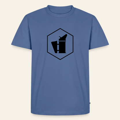 IMKER Smoker Delta Stark T-Shirt in Steinblau – Vorderseite