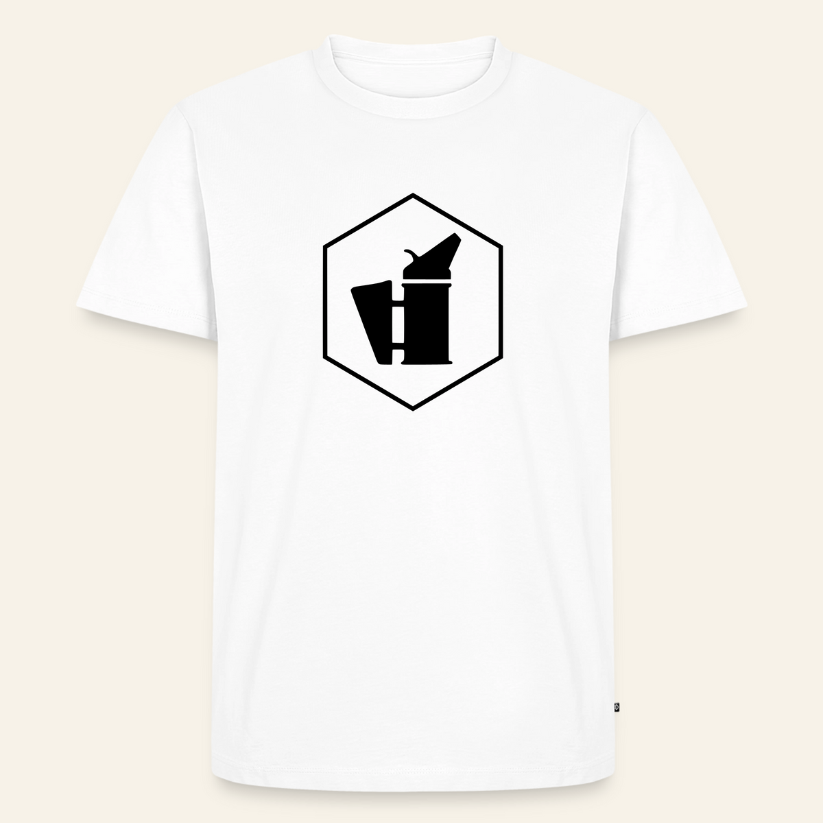 IMKER Smoker Delta Stark T-Shirt in Weiß – Vorderseite
