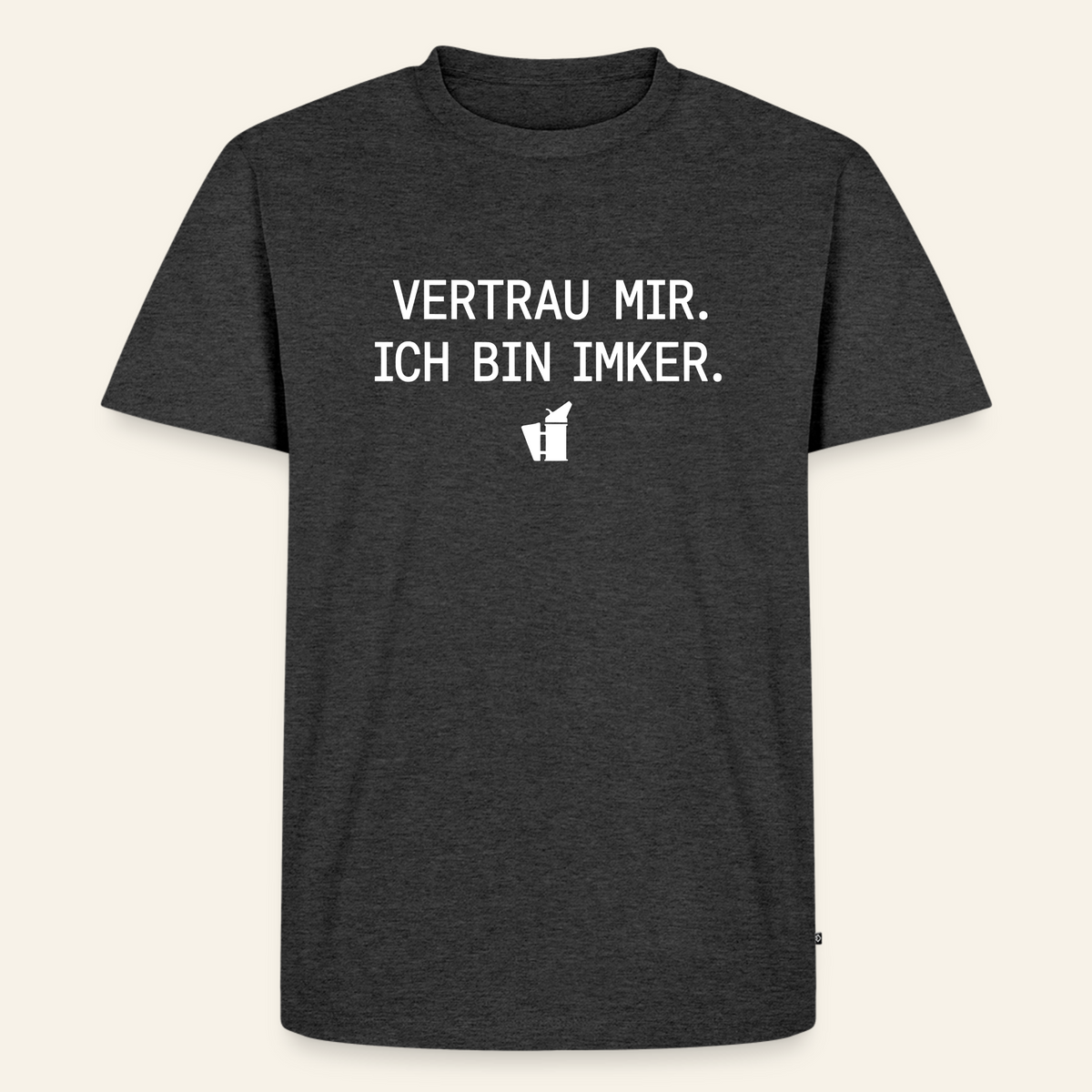 IMKER Smoker Expertenmodus T-Shirt in Anthrazit – Vorderseite