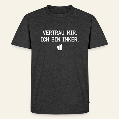 IMKER Smoker Expertenmodus T-Shirt in Anthrazit – Vorderseite