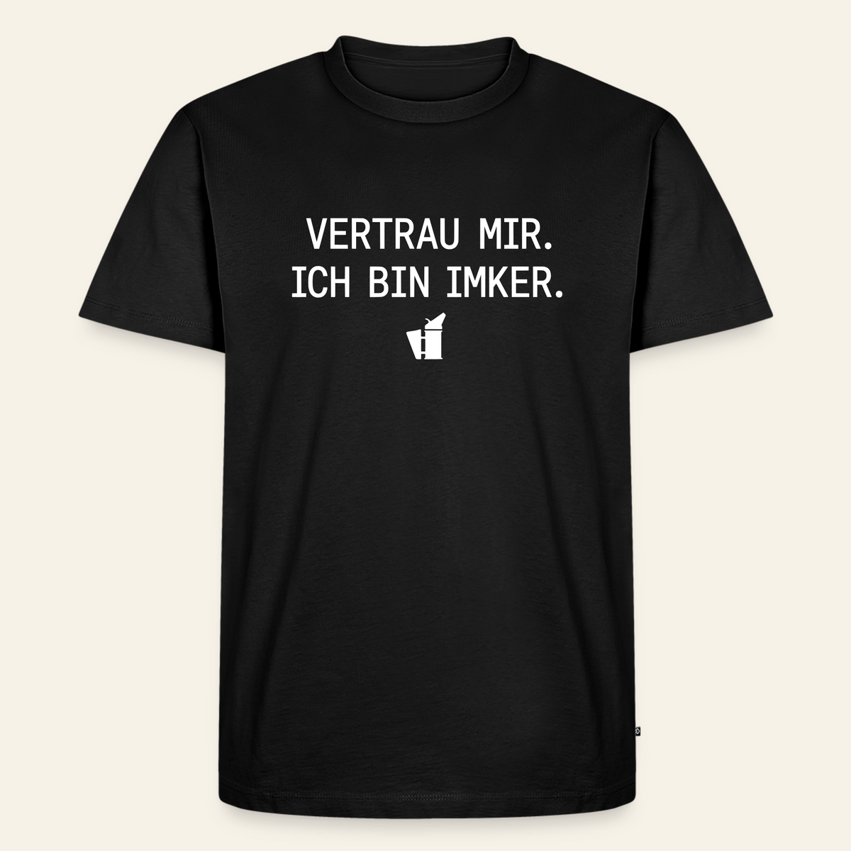 IMKER Smoker Expertenmodus T-Shirt in Schwarz – Vorderseite