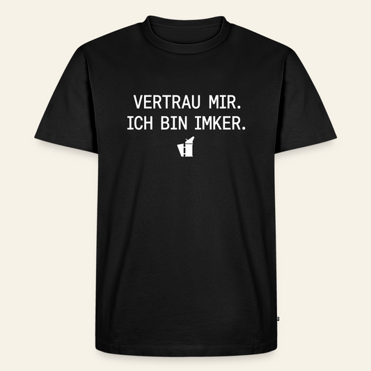 IMKER Smoker Expertenmodus T-Shirt in Schwarz – Vorderseite