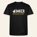 IMKER Smoker Büro T-Shirt in Schwarz – Vorderseite