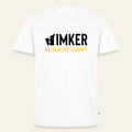 IMKER Smoker Büro T-Shirt in Weiß – Vorderseite