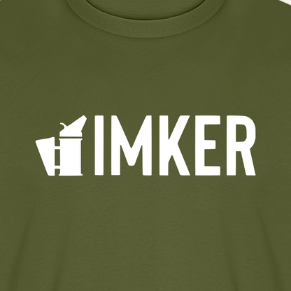IMKER Smoker Prime T-Shirt in Khaki – Druck im Detail