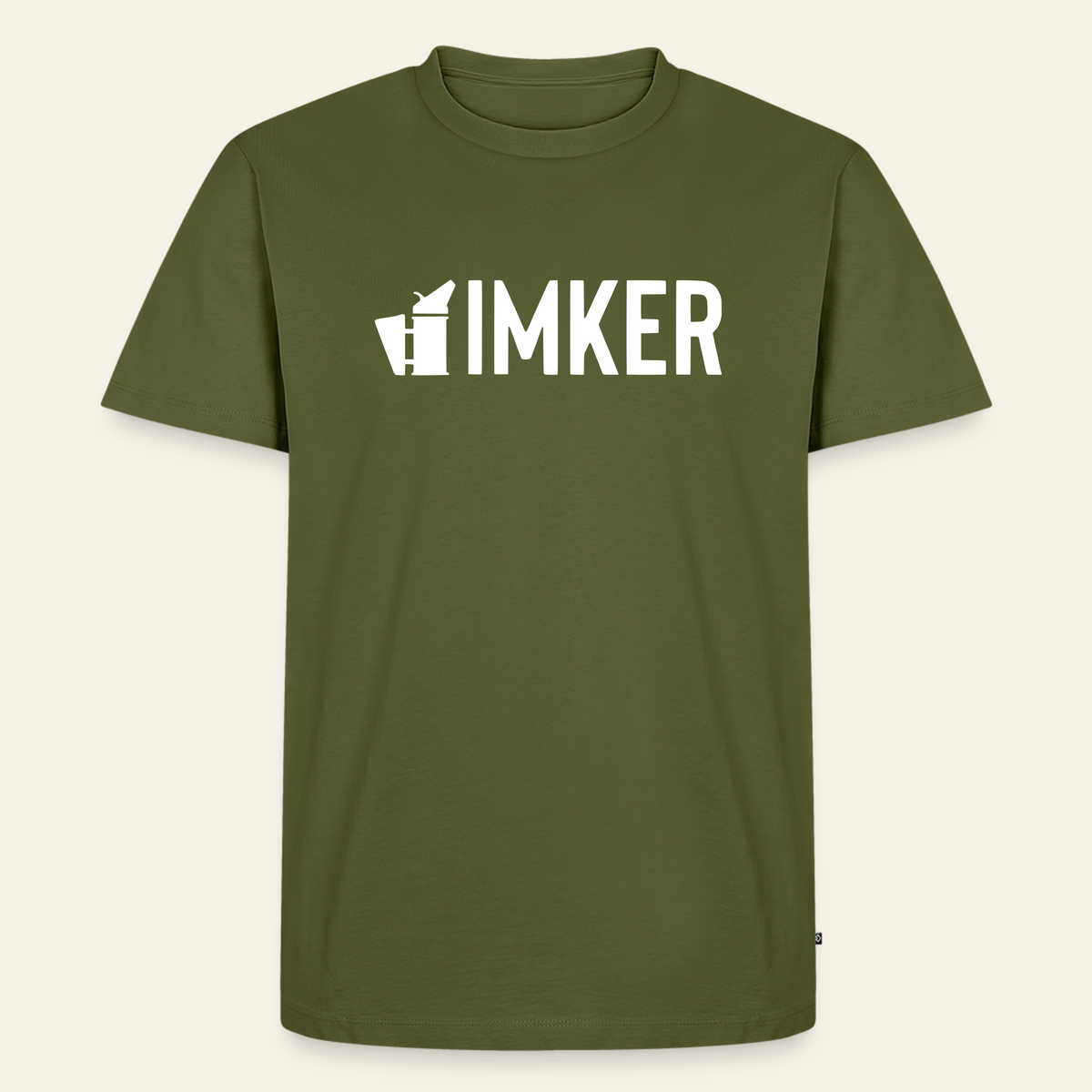 IMKER Smoker Prime T-Shirt in Khaki – Vorderseite