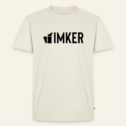 IMKER Smoker Prime T-Shirt in Naturweiß – Vorderseite