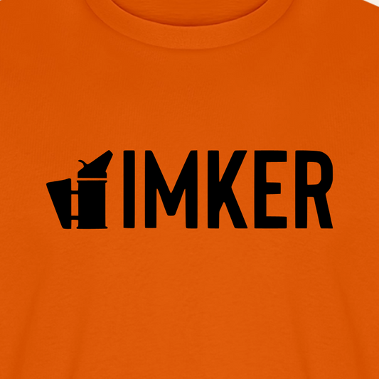 IMKER Smoker Prime T-Shirt in Orange – Druck im Detail