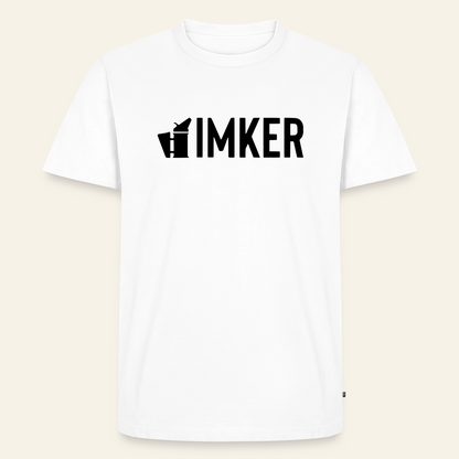 IMKER Smoker Prime T-Shirt in Weiß – Vorderseite