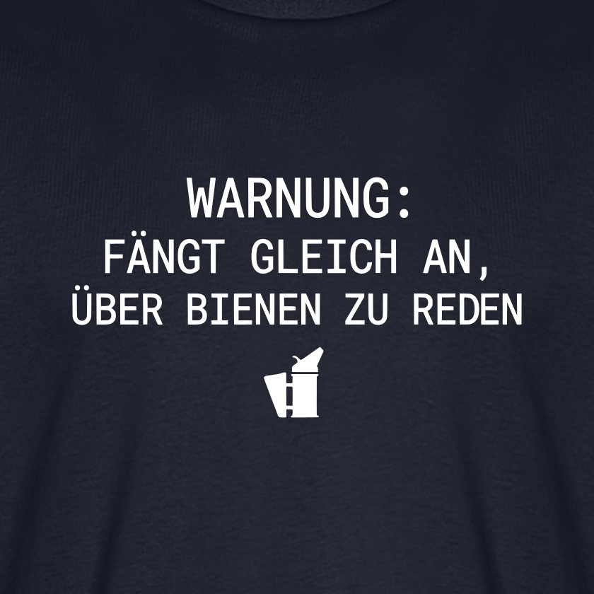 IMKER Smoker Redemodus T-Shirt in Dunkelblau – Druck im Detail