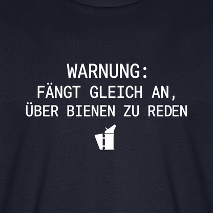 IMKER Smoker Redemodus T-Shirt in Dunkelblau – Druck im Detail