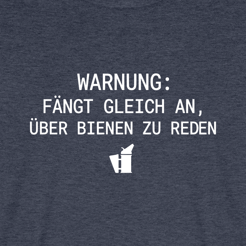 IMKER Smoker Redemodus T-Shirt in Jeansblau – Druck im Detail