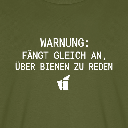 IMKER Smoker Redemodus T-Shirt in Khaki – Druck im Detail