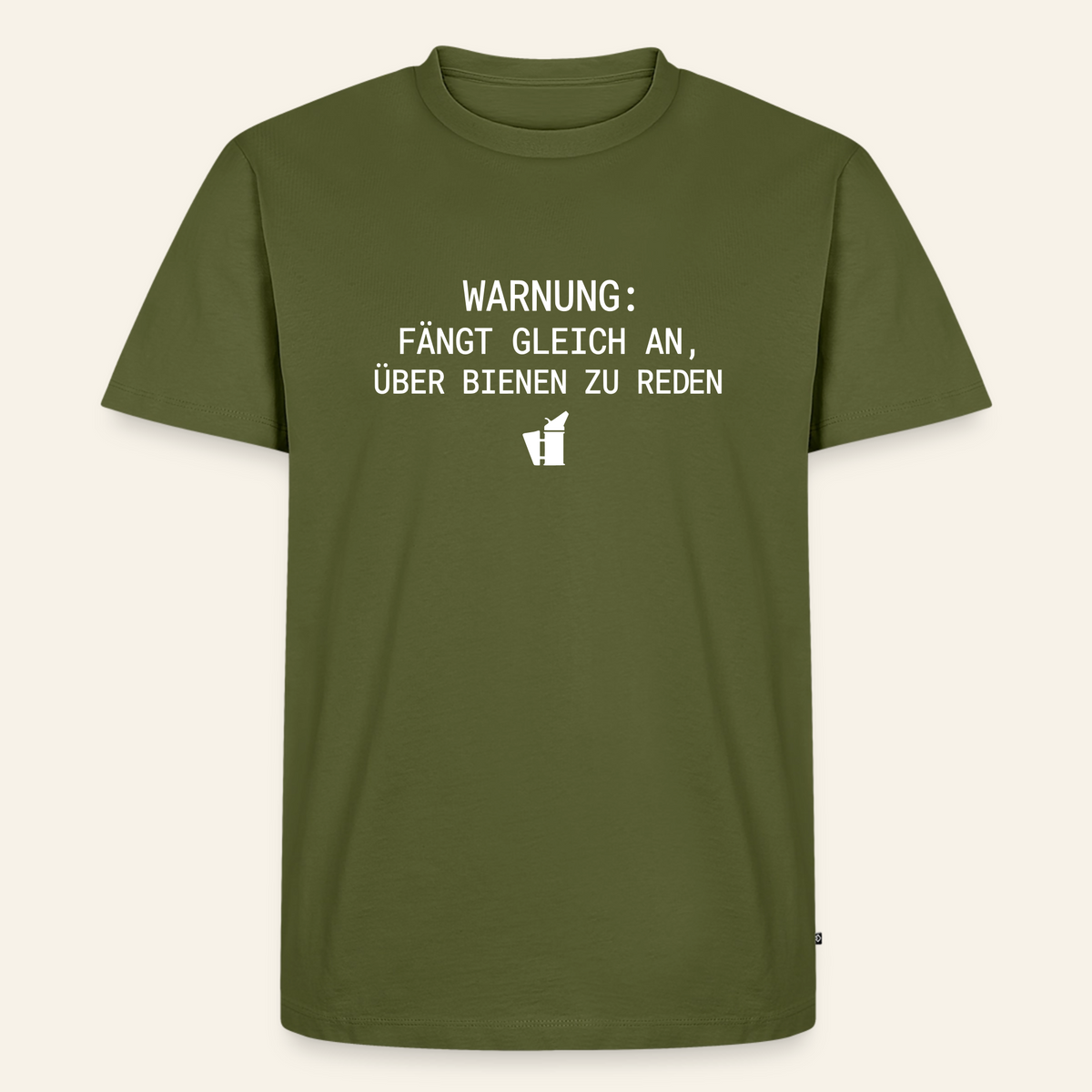 IMKER Smoker Redemodus T-Shirt in Khaki – Vorderseite