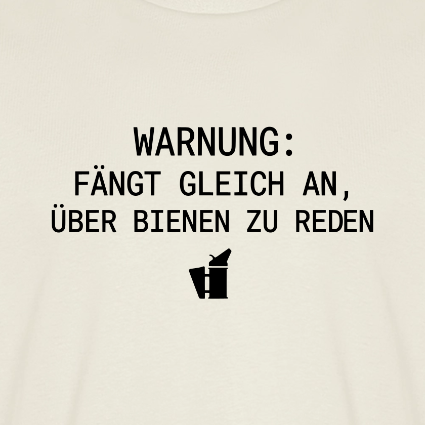 IMKER Smoker Redemodus T-Shirt in Naturweiß – Druck im Detail