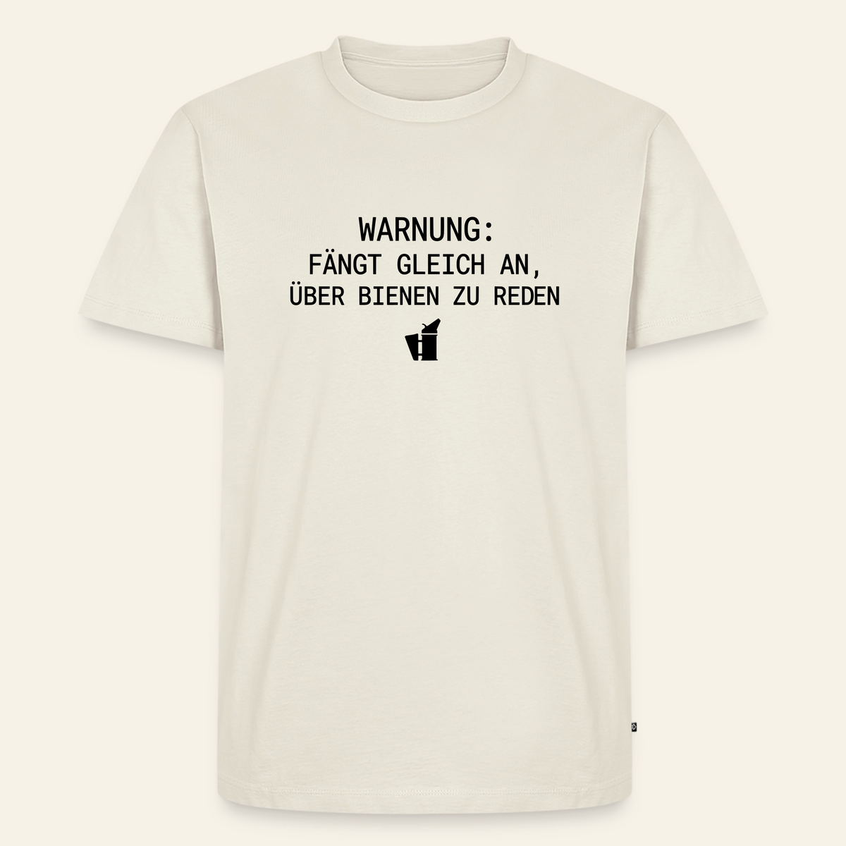 IMKER Smoker Redemodus T-Shirt in Naturweiß – Vorderseite