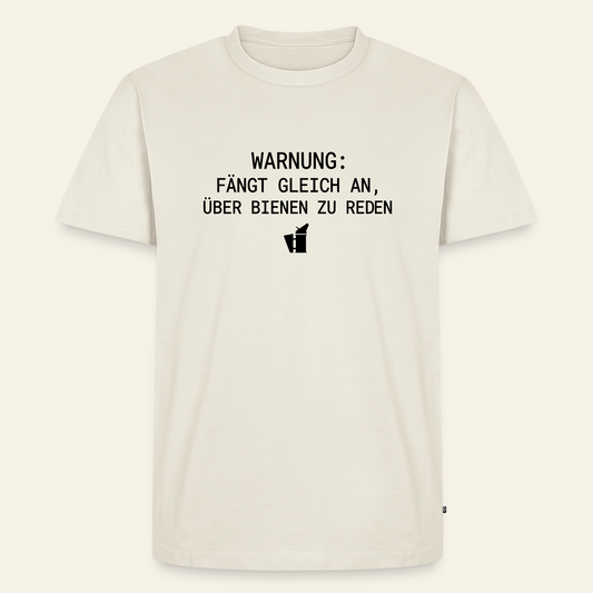 IMKER Smoker Redemodus T-Shirt in Naturweiß – Vorderseite