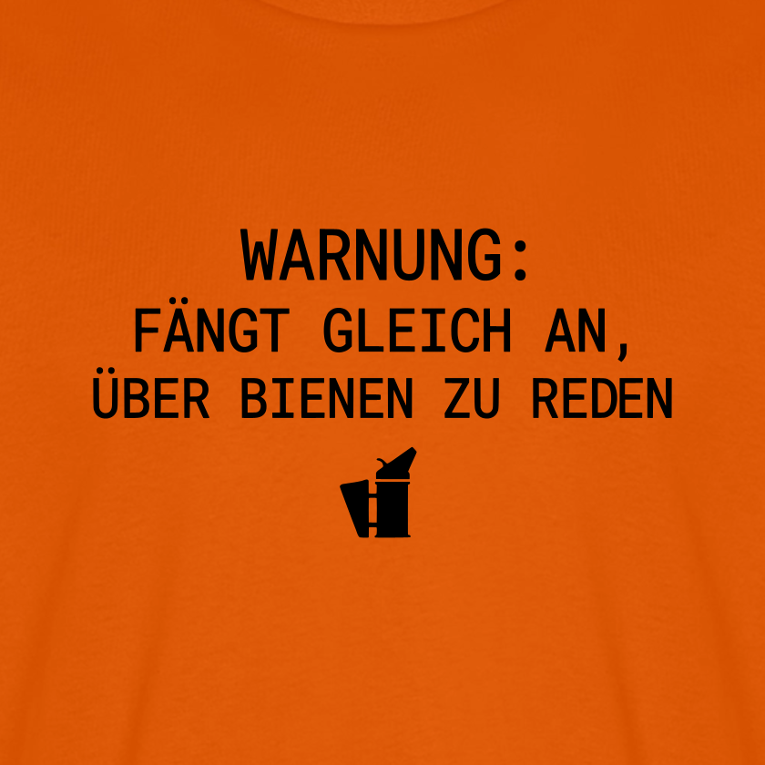 IMKER Smoker Redemodus T-Shirt in Orange – Druck im Detail