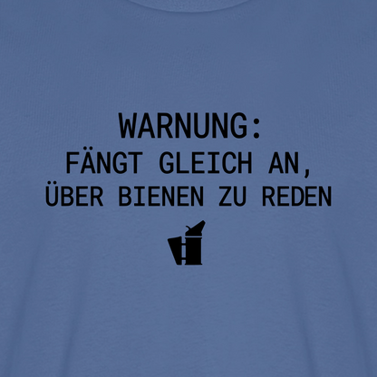 IMKER Smoker Redemodus T-Shirt in Steinblau – Druck im Detail