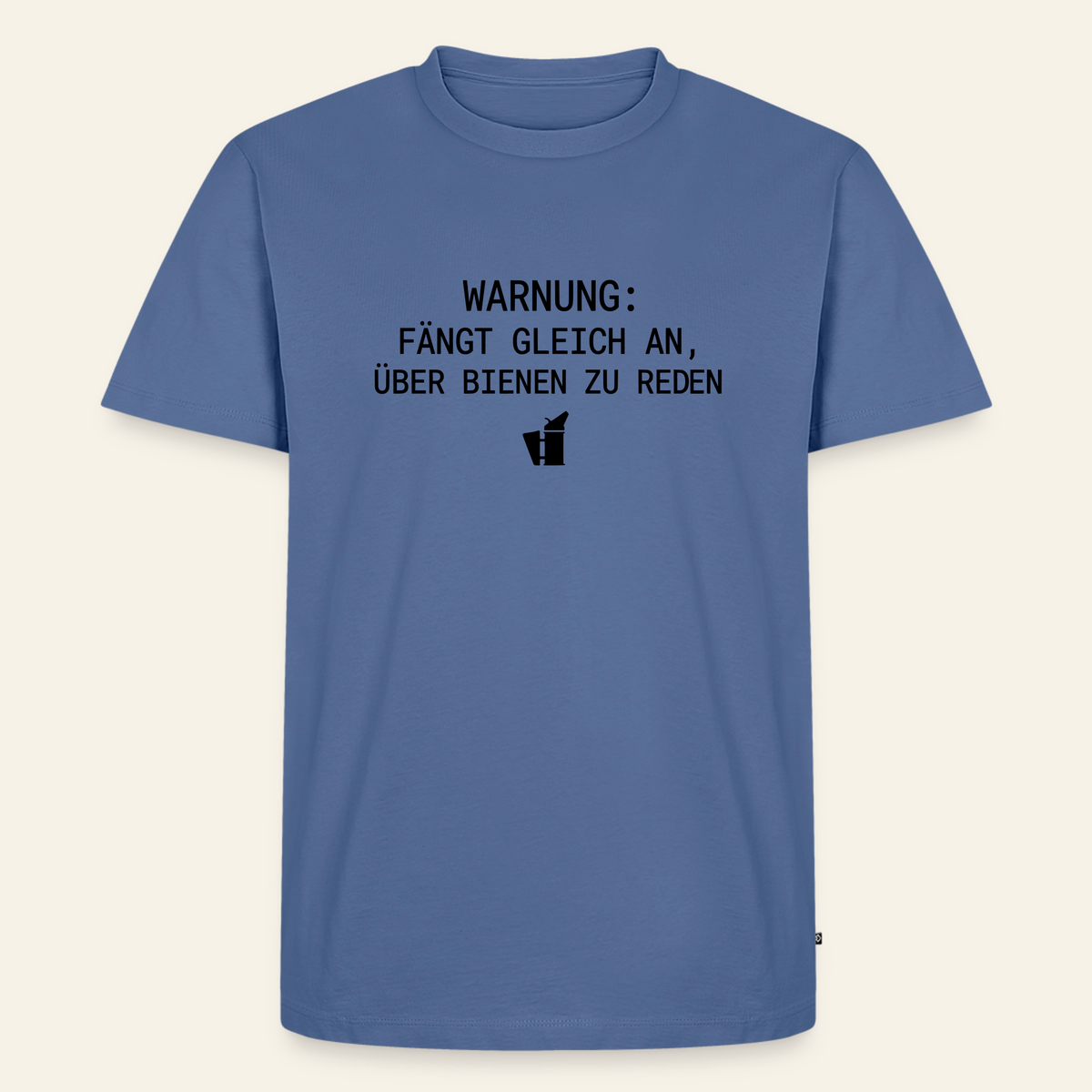 IMKER Smoker Redemodus T-Shirt in Steinblau – Vorderseite