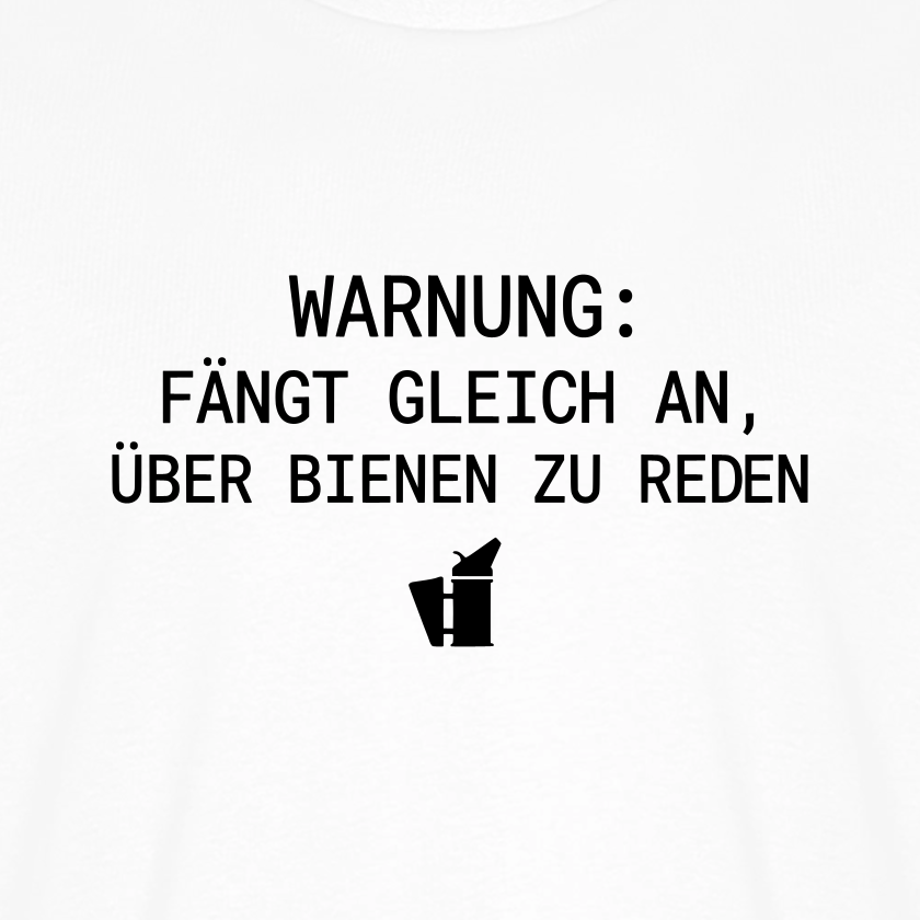 IMKER Smoker Redemodus T-Shirt in Weiß – Druck im Detail