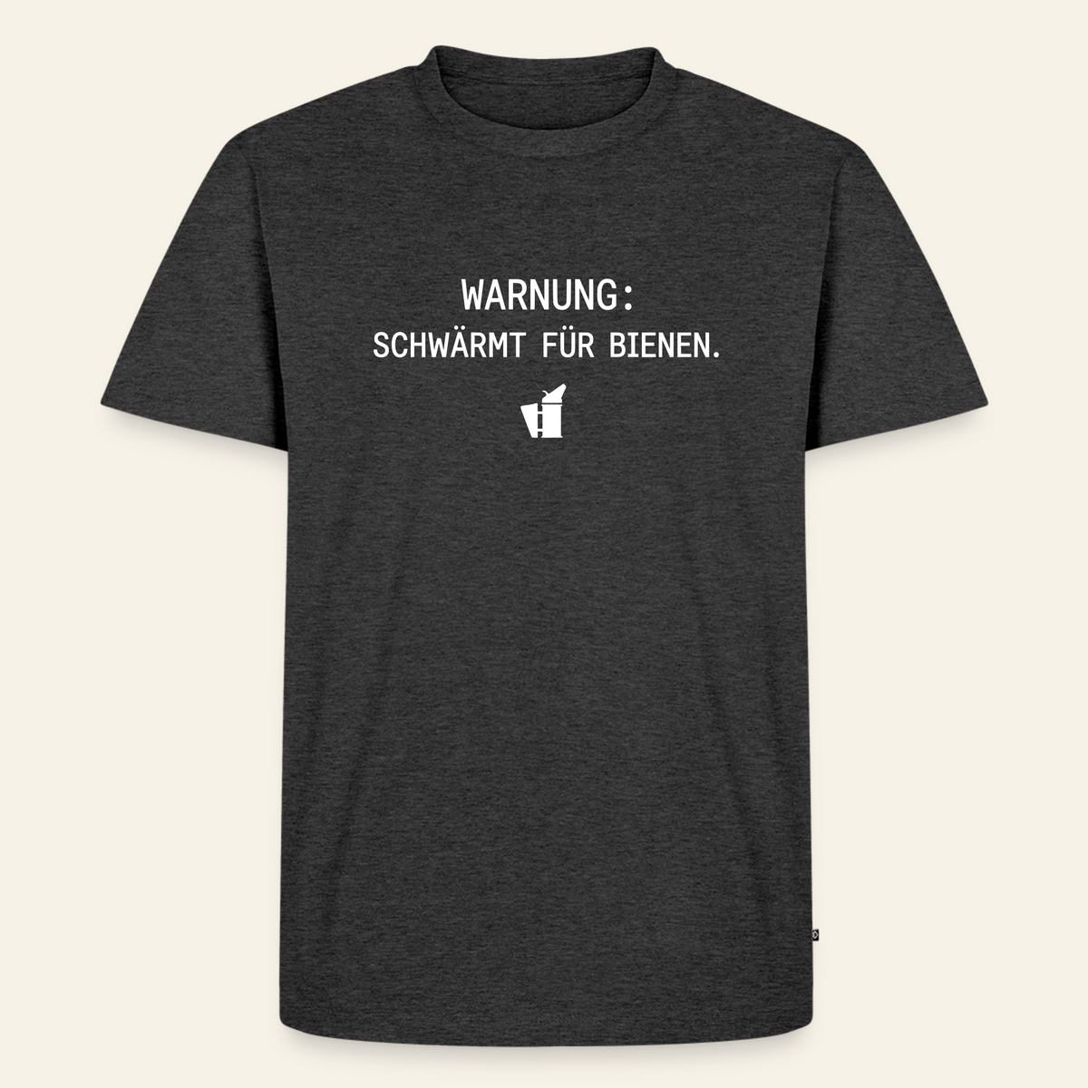 IMKER Smoker Schwärmmodus T-Shirt in Anthrazit – Vorderseite