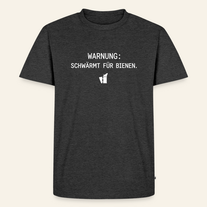 IMKER Smoker Schwärmmodus T-Shirt in Anthrazit – Vorderseite