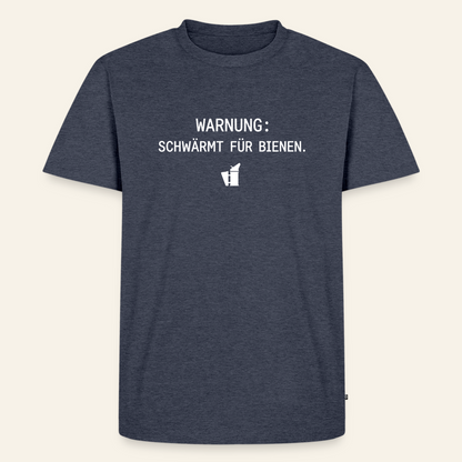 IMKER Smoker Schwärmmodus T-Shirt in Jeansblau – Vorderseite