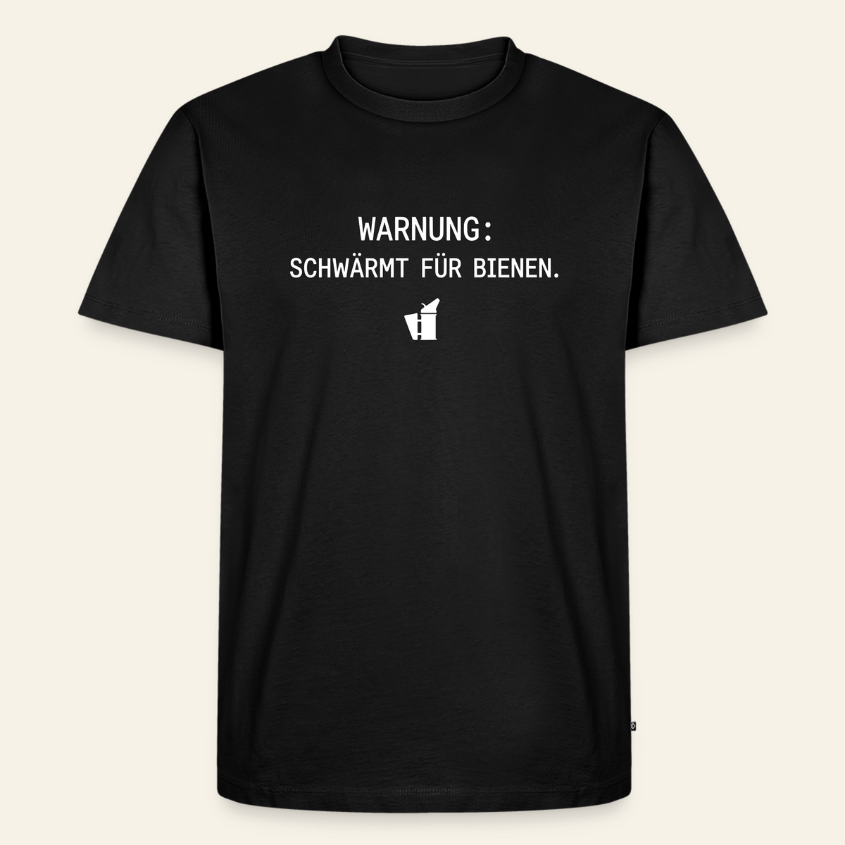 IMKER Smoker Schwärmmodus T-Shirt in Schwarz – Vorderseite