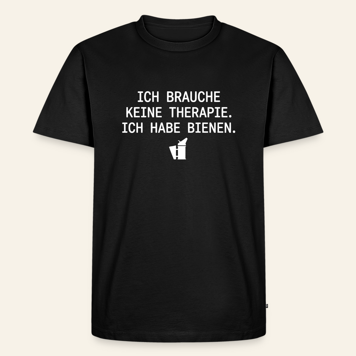 IMKER Smoker Therapie T-Shirt in Schwarz – Vorderseite