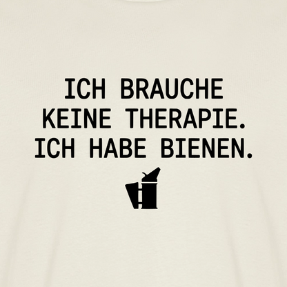 IMKER Smoker Therapie T-Shirt in Naturweiß – Druck im Detail