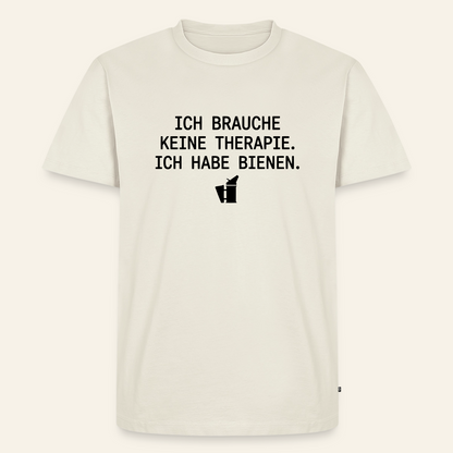 IMKER Smoker Therapie T-Shirt in Naturweiß – Vorderseite
