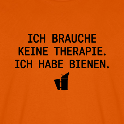 IMKER Smoker Therapie T-Shirt in Orange – Druck im Detail