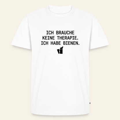 IMKER Smoker Therapie T-Shirt in Weiß – Vorderseite