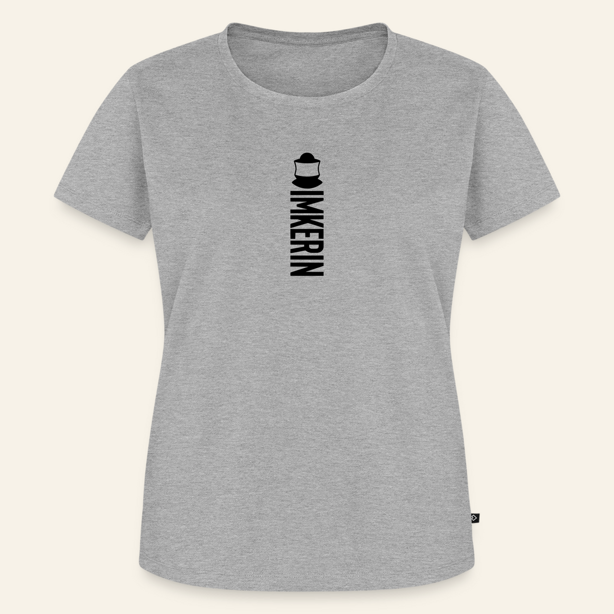 IMKERIN Code Alpha T-Shirt in Grau – Vorderseite