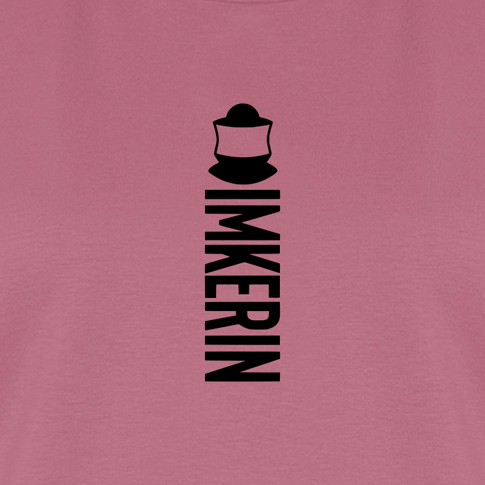 IMKERIN Code Alpha T-Shirt in Mauve – Druck im Detail