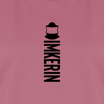 IMKERIN Code Alpha T-Shirt in Mauve – Druck im Detail
