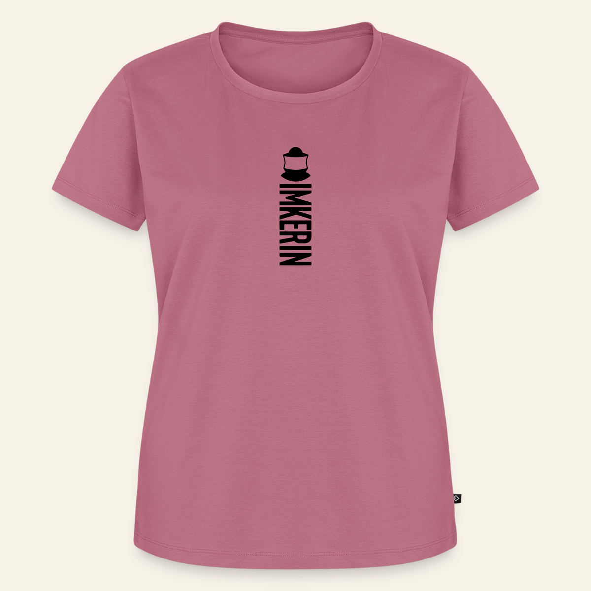 IMKERIN Code Alpha T-Shirt in Mauve – Vorderseite