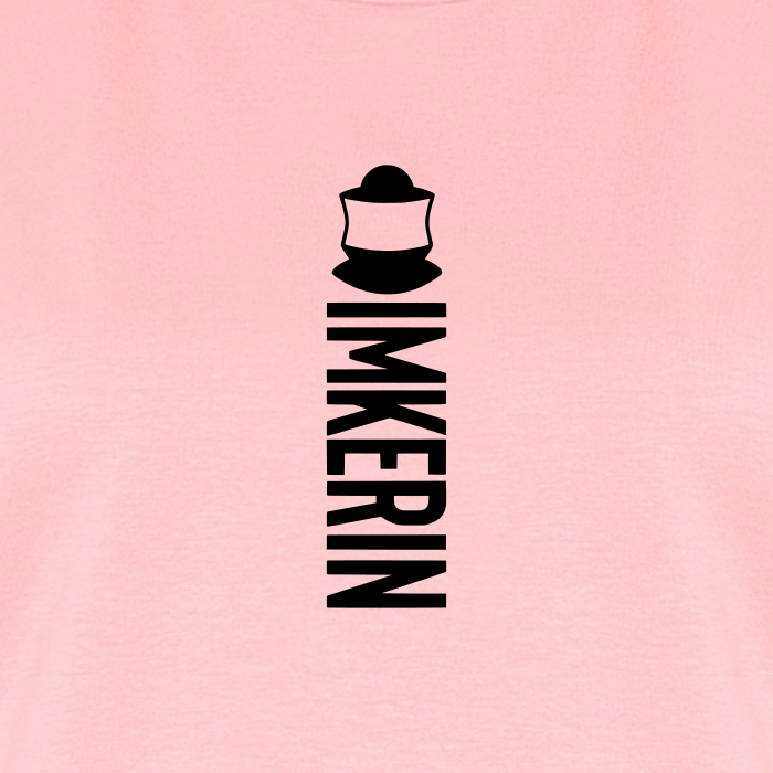 IMKERIN Code Alpha T-Shirt in Rosé – Druck im Detail