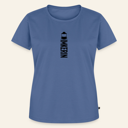 IMKERIN Code Alpha T-Shirt in Steinblau – Vorderseite