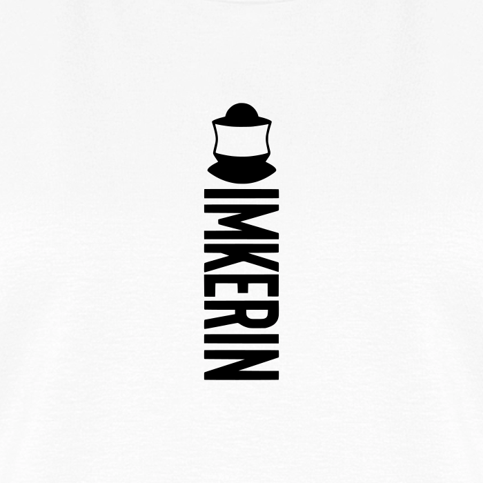 IMKERIN Code Alpha T-Shirt in Weiß – Druck im Detail