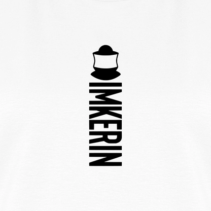IMKERIN Code Alpha T-Shirt in Weiß – Druck im Detail