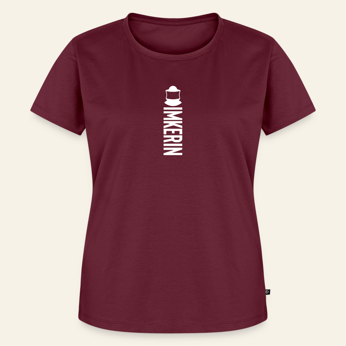 IMKERIN Code Alpha T-Shirt in Bordeaux – Vorderseite