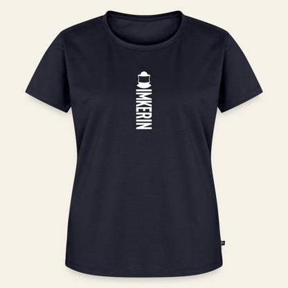 IMKERIN Code Alpha T-Shirt in Dunkelblau – Vorderseite