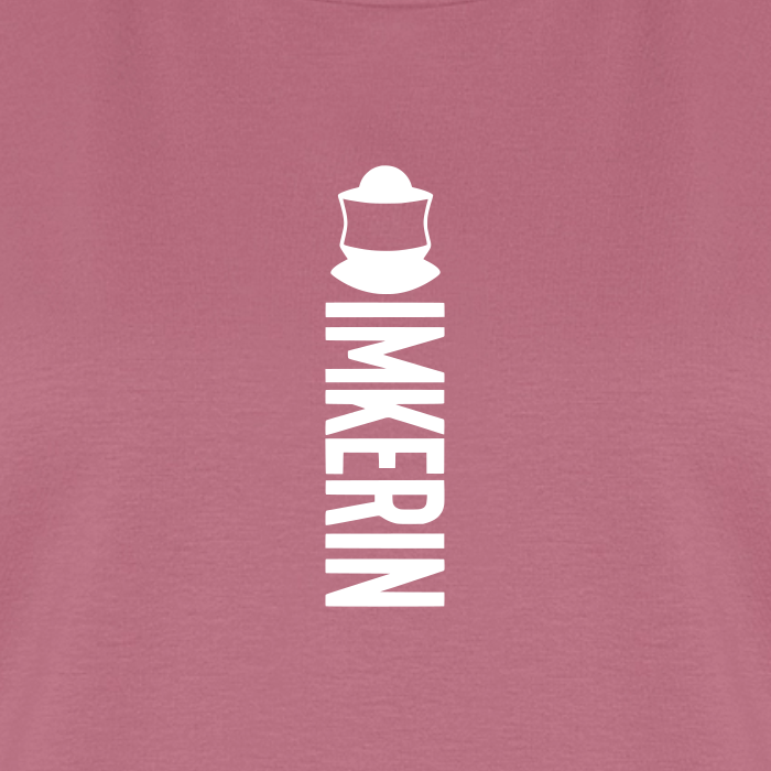 IMKERIN Code Alpha T-Shirt in Mauve – Druck im Detail